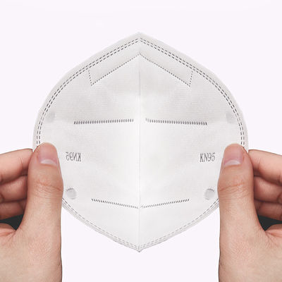 Respirator KN95 Earloop-Maske weißer der Listen-Leichtgewichtler-Wegwerf-KN95 Masken-17.5x9.5cm