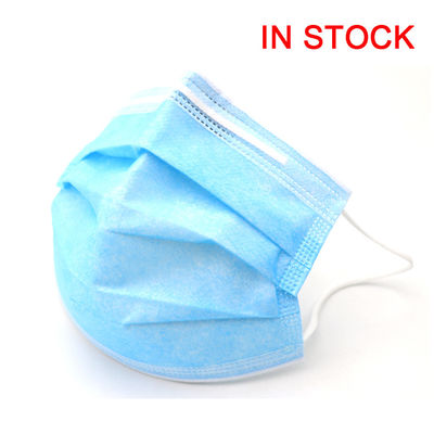 Blaue AntiGesichtsmaske des virus-3ply, nicht gesponnener Wegwerffilter der masken-95% mit Earloop