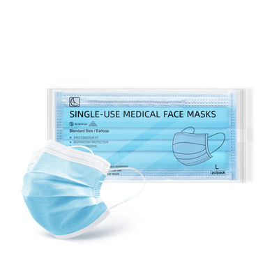 3 Wegwerfnicht gesponnene Wegwerfgesichtsmaske der Falten-medizinische Masken-95% BFE