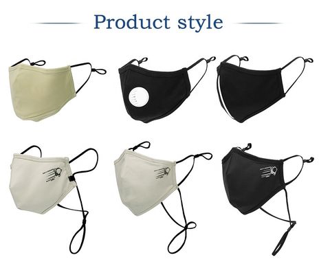 Breathable waschbares wiederverwendbares Kupfer Ion Fabric Mask Cotton Material 24*14cm