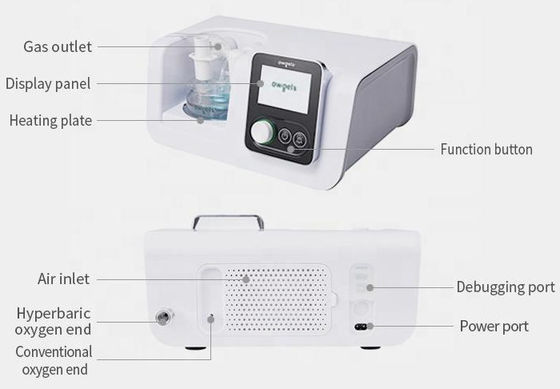 Nasales hohes Fluss-Sauerstoff-Therapie-Gerät mit Anzeige 2-70L/M Digital LCD