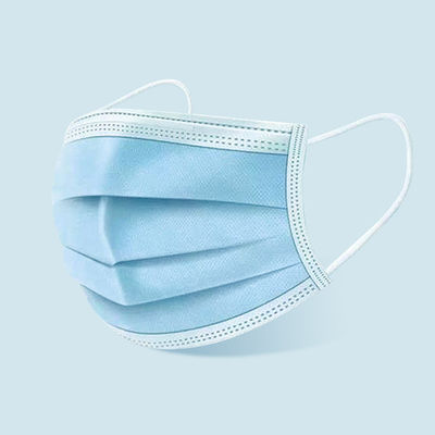 Medizinische Meltblown-Gewebe-Gesichtsmaske, Soem-ODM 3 Falten-Wegwerfgesichtsmaske mit Earloop
