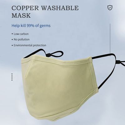 Mode-bescheinigte waschbarer Kupfer-Ion Mask SGS elastisches earloop weiße Farbe