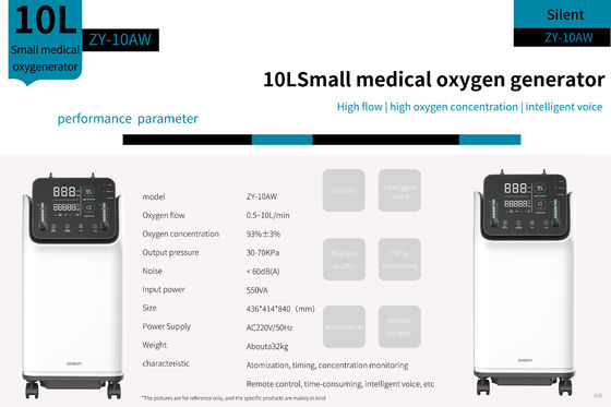 Doppelmedizinischer Sauerstoff-Verdichter des fluss-10lmp 10 Liter