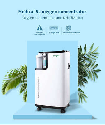 Weißer medizinischer Sauerstoff-Plastikverdichter 350va 5l mit intelligentem Warnungssystem